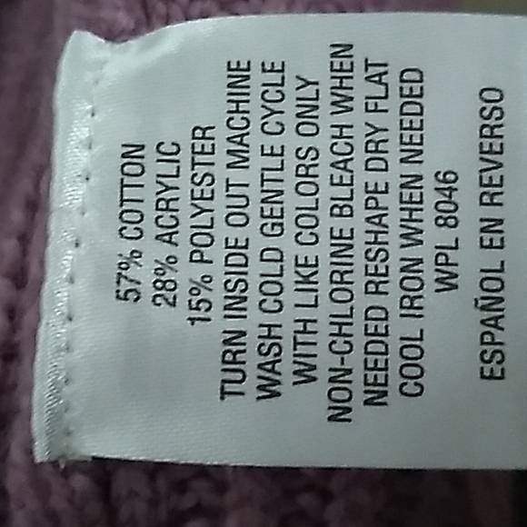 Long sleeve lightweight dusty rose sweater - Picture 4 of 4